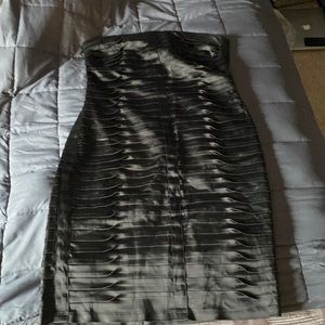 Calvin Klein strapless black cocktail dress